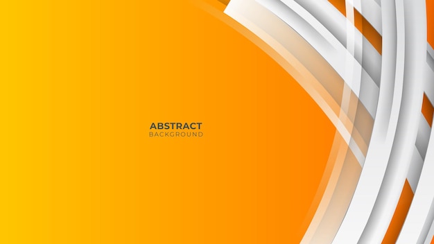 Modern geometric background. Orange elements with fluid gradient. Dynamic shapes composition