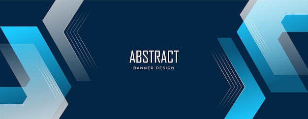 Modello di design moderno banner geometrico