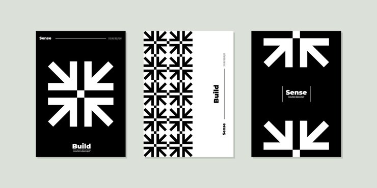Vector modern geometric business presentation templates minimalist geometric cover flyer design poster