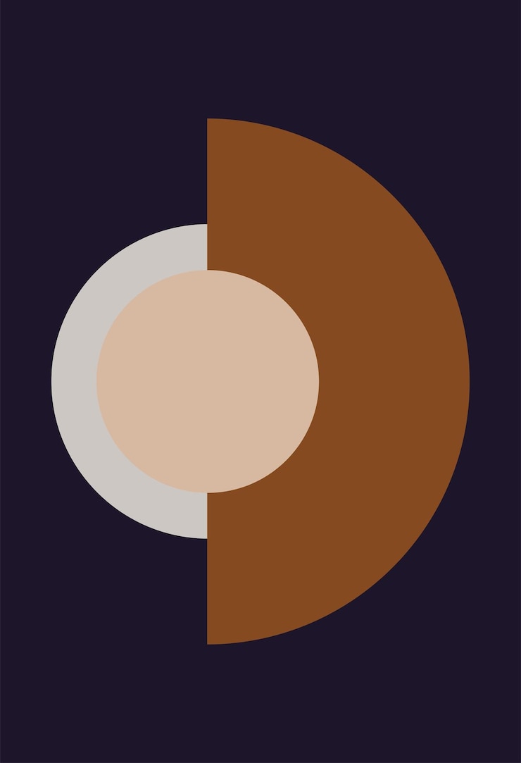 Vector modern geometric compositions and shapes abstract modern background