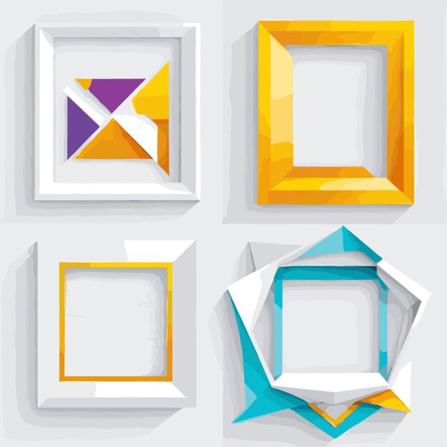 Modern geometric frames