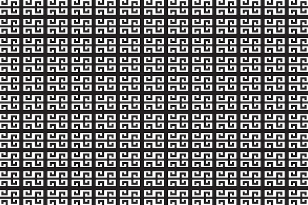 Modern Geometric Greek key pattern 