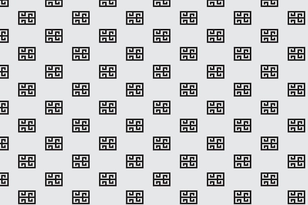 Modern Geometric Greek key pattern 