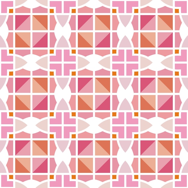 Modern geometric pattern with pink color