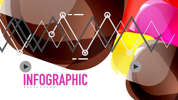 モダンな幾何学的なプレゼンテーションの背景 Web バナー レイアウト用のビジネス コンセプトまたはデジタル テクノロジー要素のパンフレットやチラシのデザイン