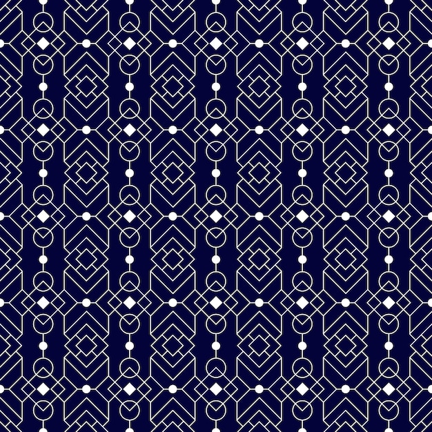 Modern geometric seamless pattern background. classic batik wallpaper.