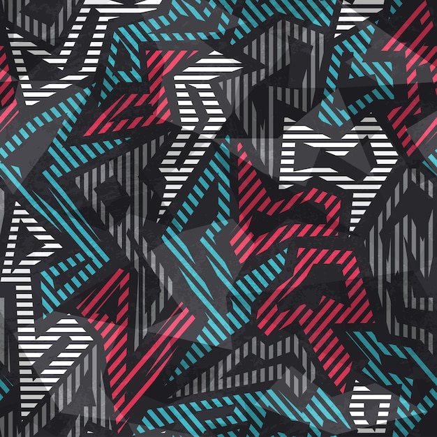 Modern geometric seamless pattern