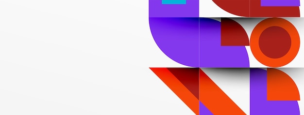modern geometrical abstract background circles business or technology presentation design