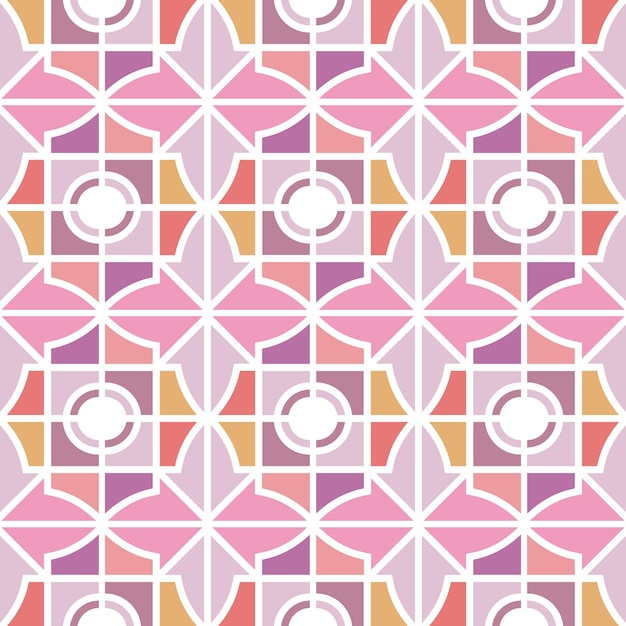 Vector modern geometrisch patroon met roze kleur