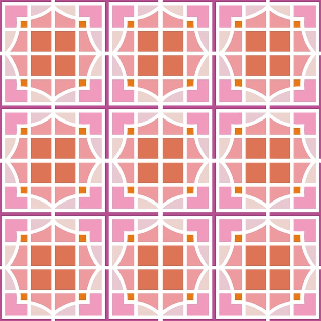 Modern geometrisch patroon met roze kleur