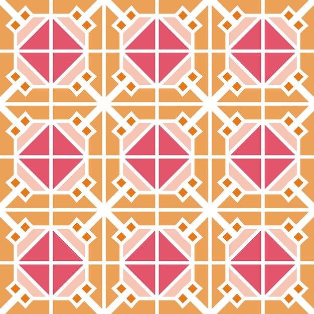 Vector modern geometrisch patroon met roze kleur