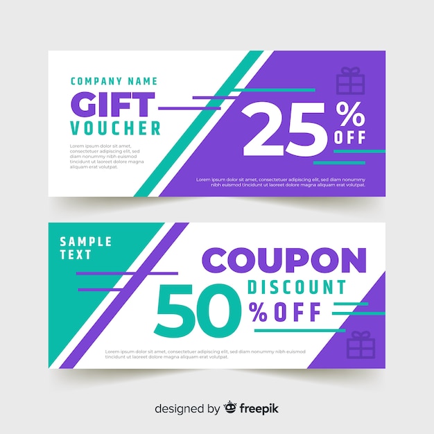 Modern gift  voucher  template