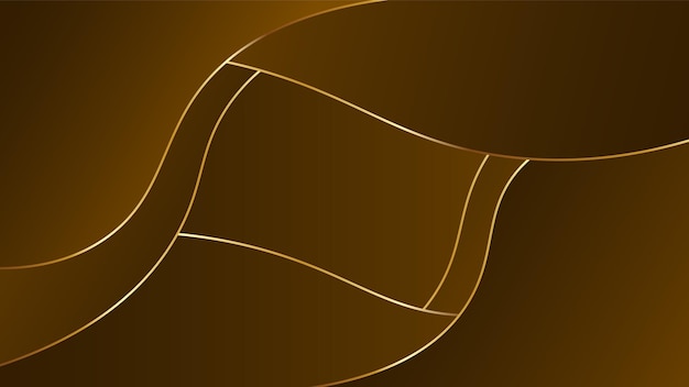 Modern Gold abstract gradient wavy geometric background