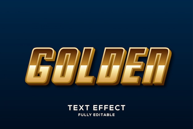 Modern gold classy text effect