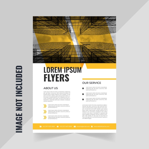 Vector modern gold color business flyer templates for effective marketing