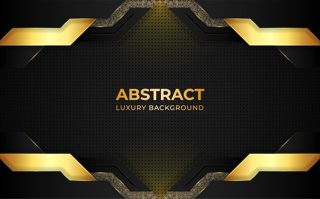 Modern Golden luxury background with geometric shapes.