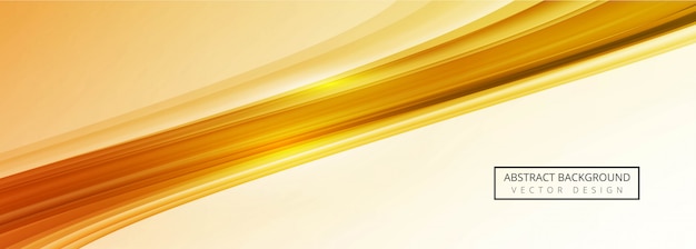 Современная золотая волна баннер шаблон