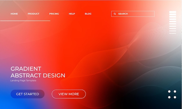 Modern Gradient Background Vector Design in Red and Blue