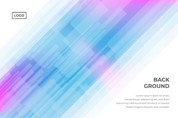 Modern gradient background with curvy shapes Free Vector
