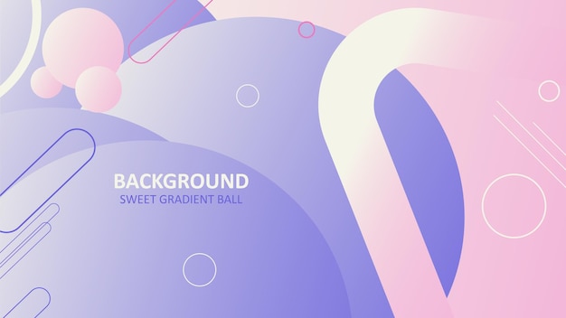 Vector modern gradient ball design background