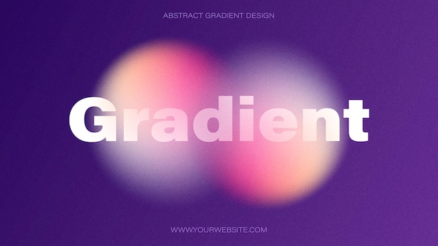 Vector modern gradient banner template