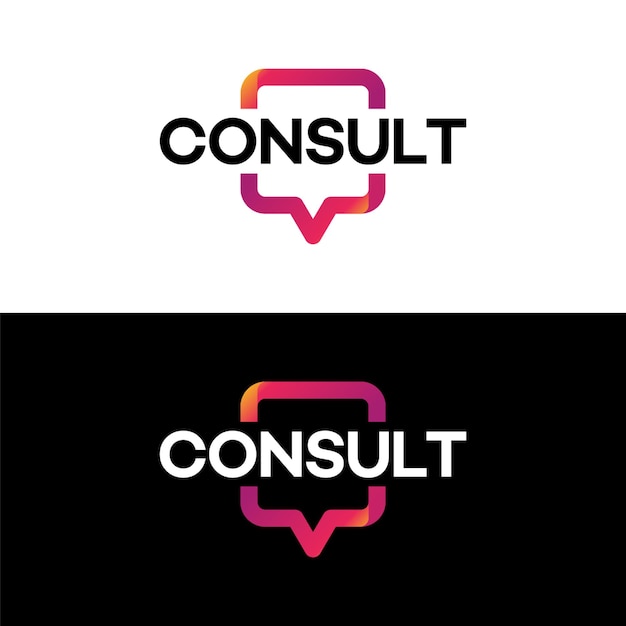 Modern gradient consulting-logo sjabloonontwerpen