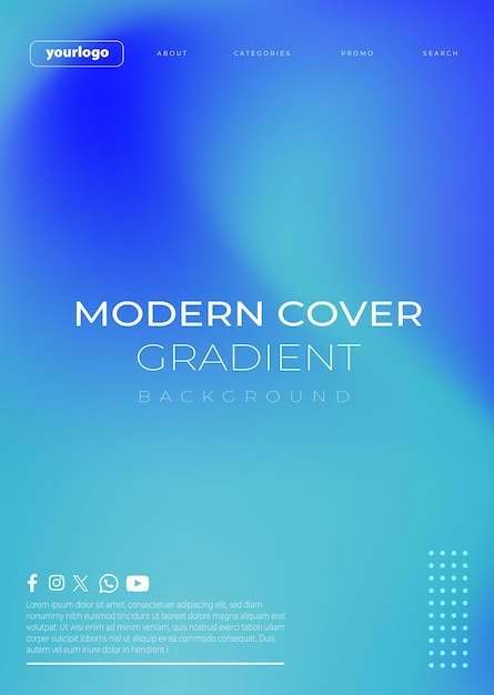 modern gradient cover background abstract color blur design for poster web and branding template