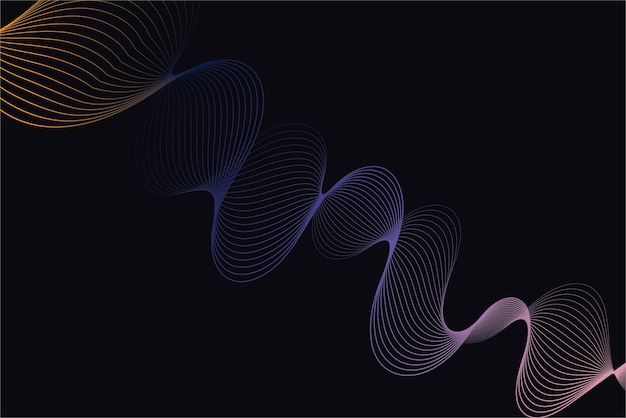 Modern gradient curve abstract background illustration