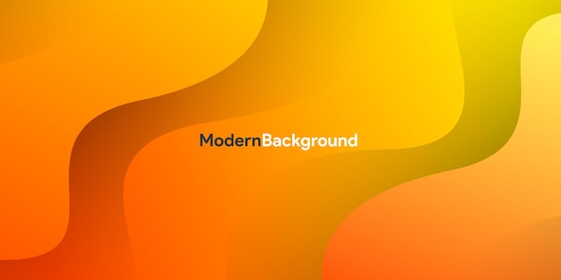 Modern gradient orange curve background