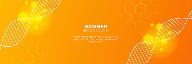 Modern gradient orange and yellow abstract banner background design template