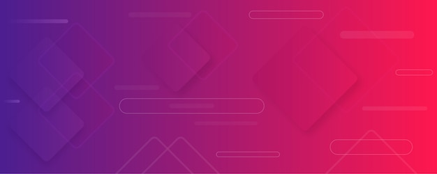 Modern gradient pink blue banner