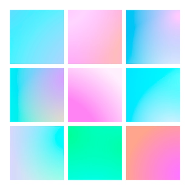 Modern gradient set abstract background