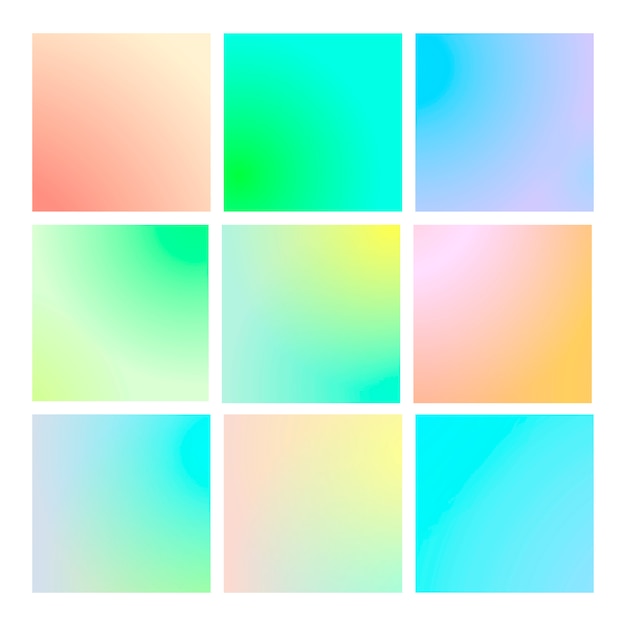 Modern gradient set abstract background