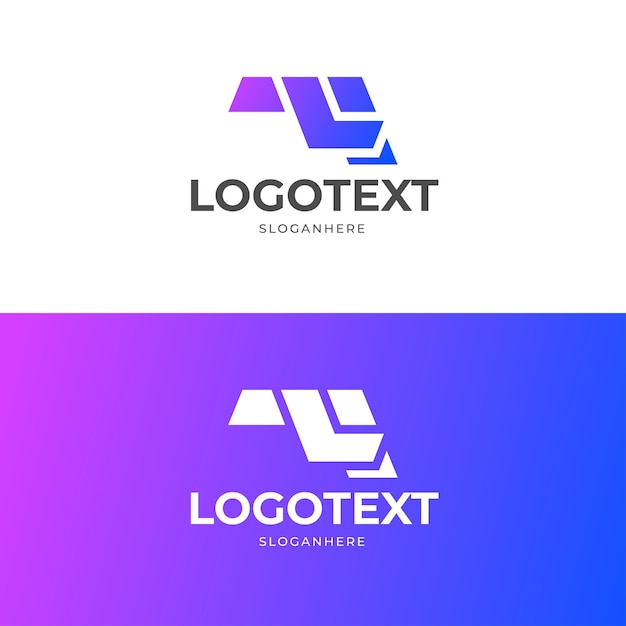 Современный дизайн логотипа gradient t letter