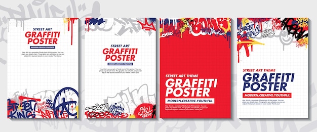 A set of colorful or vibrant graffiti art stickers. Street art theme, urban  style for T-shirt design, graffiti design for wallpaper, wall art or print  art designs. 16829858 Vector Art at Vecteezy