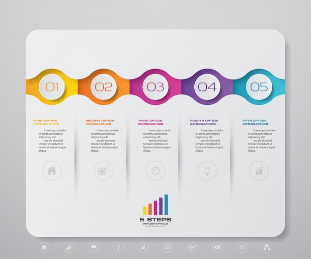 Modern grafiek infographic element