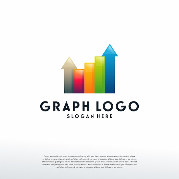 Modern Graph logo designs template, Stats logo icon, Logo symbol icon