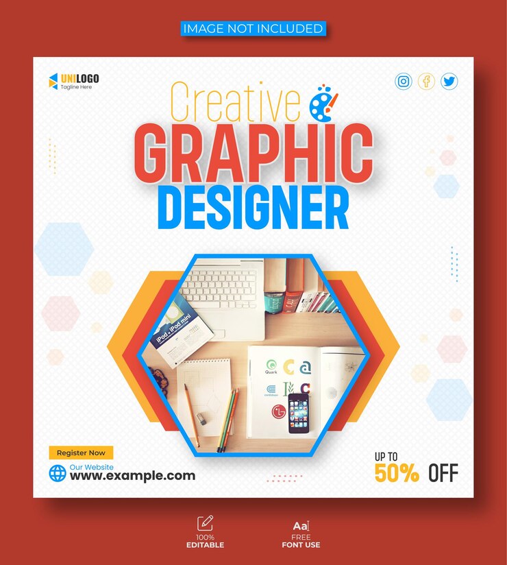 Vector modern graphic design service or corporate social media post and instagram post template
