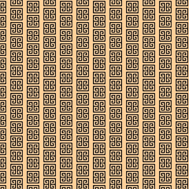 Modern greek versace abstract geometric pattern background Free Vector