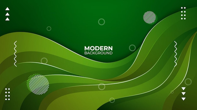 Modern green abstract background concept