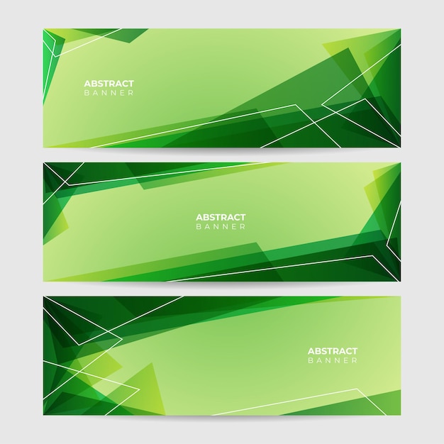 Modern green abstract web banner background creative design. Vector illustration design for presentation, banner, cover, web, flyer, card, poster, texture, slide, magazine, and wide banner.