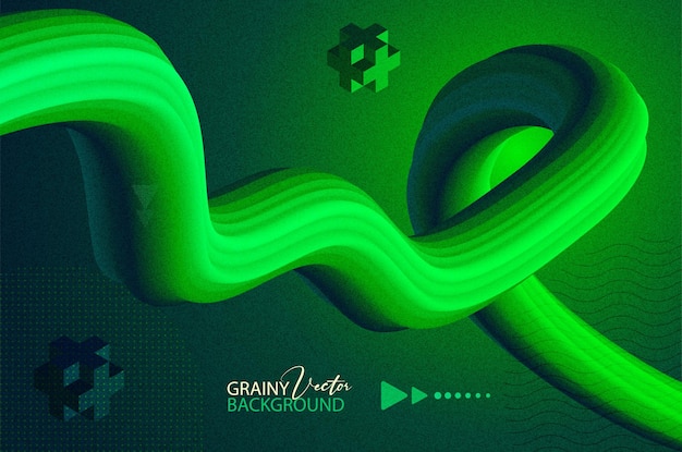 Vector modern green liquid abstract background