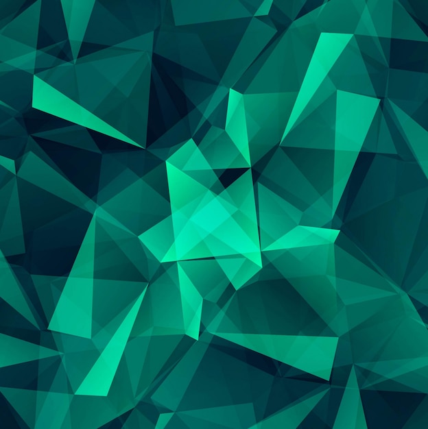 Vector modern green polygon background