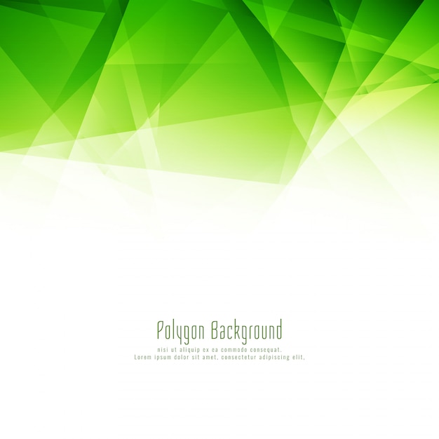 Vector modern green polygon design business background