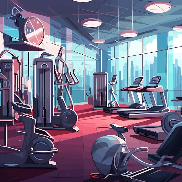 modern gym interior center