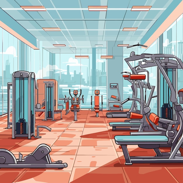 modern gym interior center