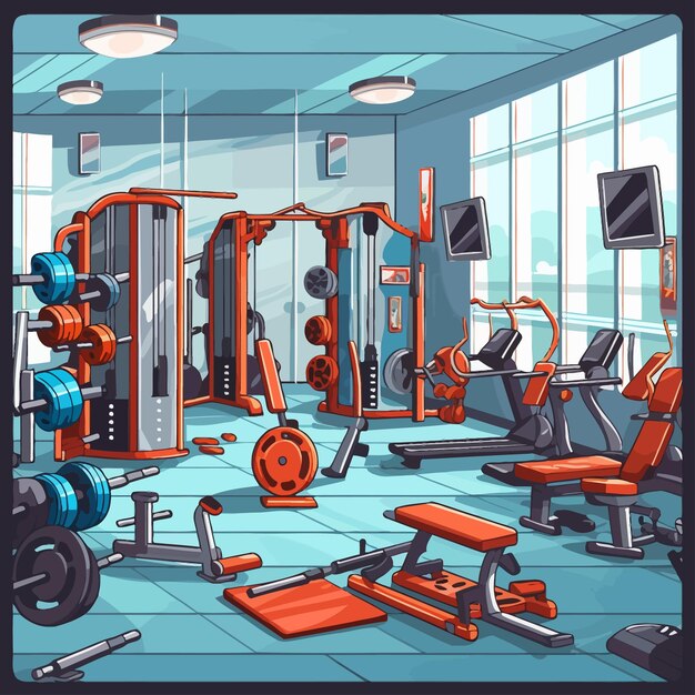 modern gym interior center