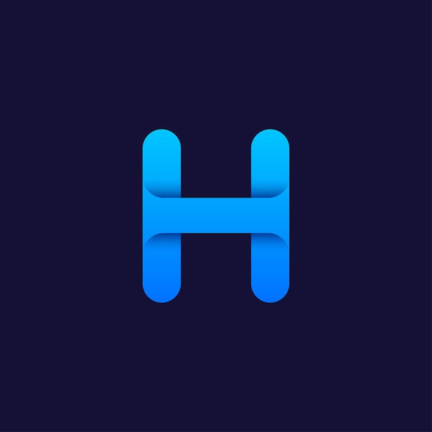 modern H letter logo vector