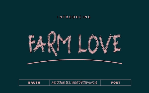 Modern handwriting font logo font Premium Vector