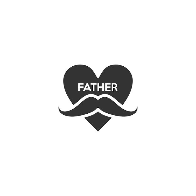 Modern happy fathers day attractive design and logo happy\
fathers day